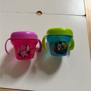 2 pack The First Years Disney Baby Mickey & Minnie Mouse Spill-Proof Snack Bowl